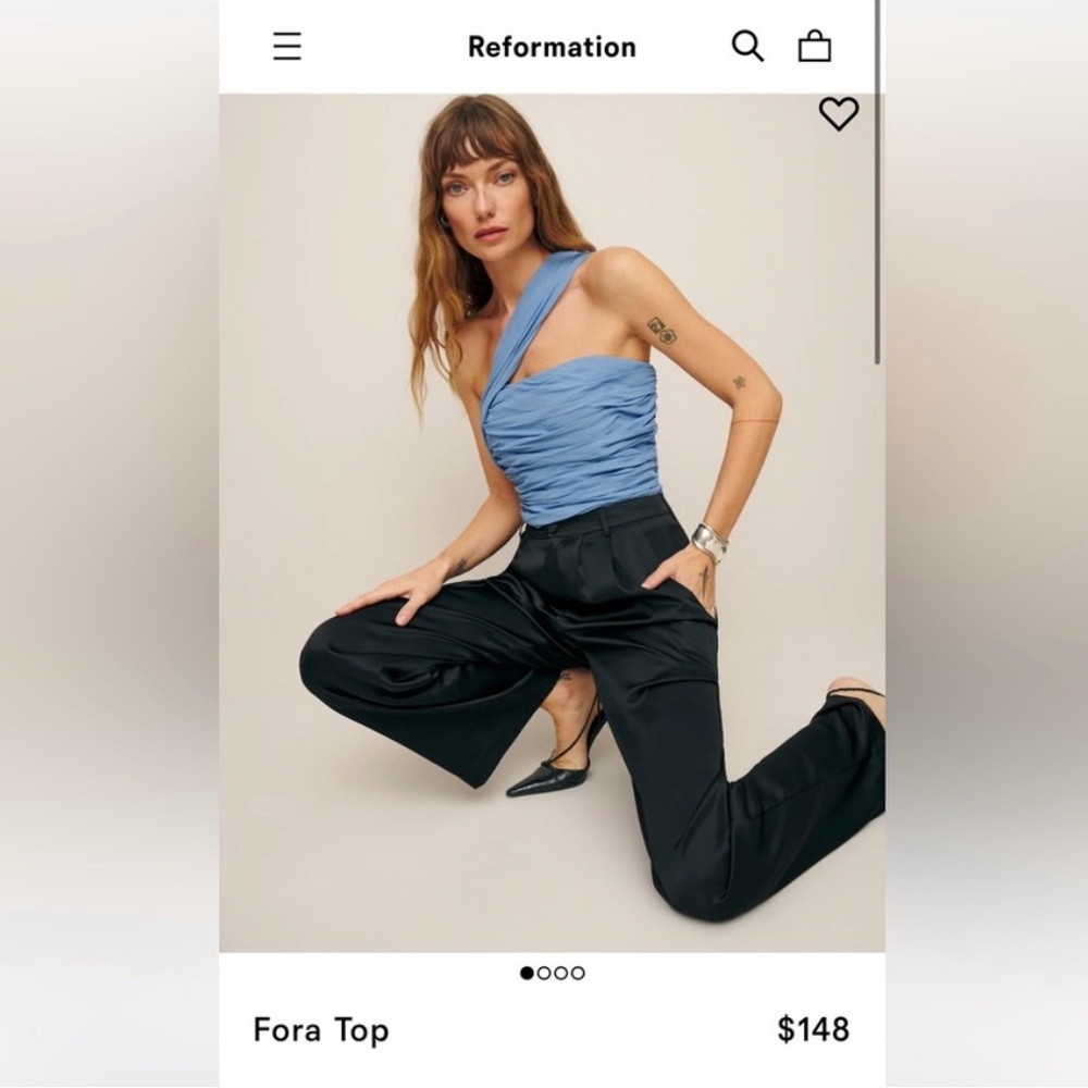 Reformation Asymmetrical Fora Top